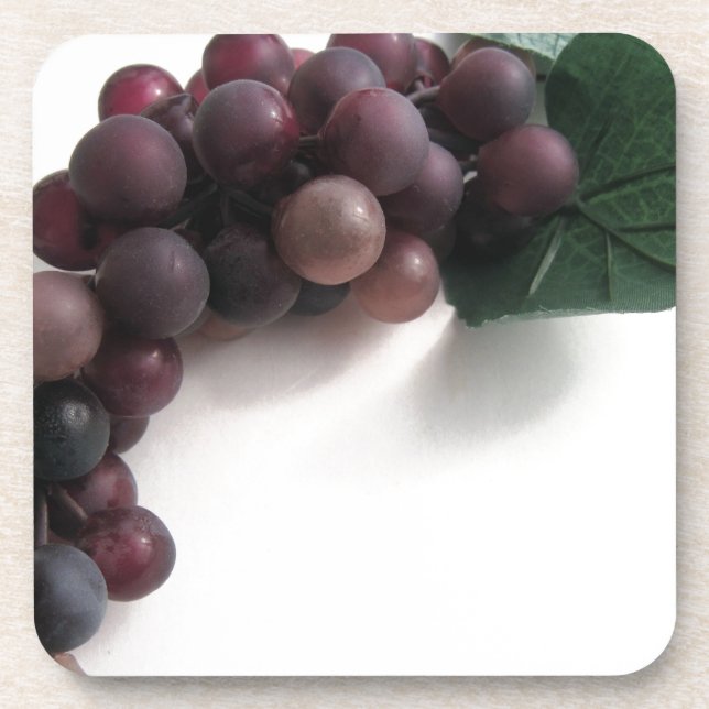 Blue Grapes Beverage Coaster (Front)