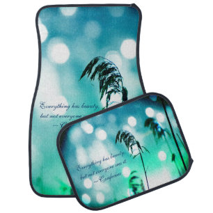Blue Grass Tropical Sparkle Car Mats
