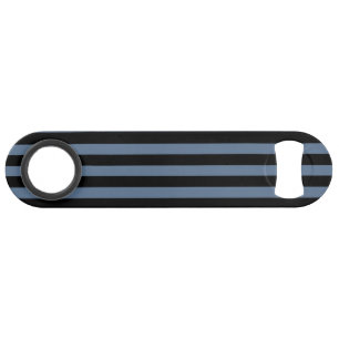 Blue gray and black stripes bar key