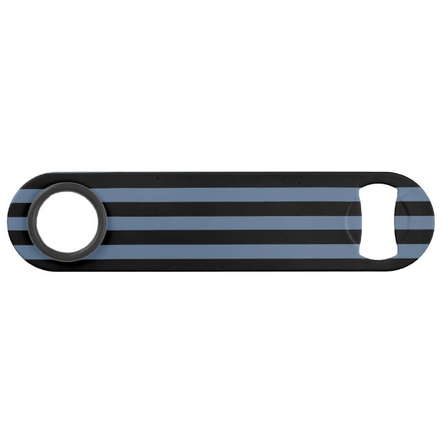 Blue gray and black stripes bar key (Back Horizontal)