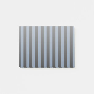Blue gray and black stripes post-it notes