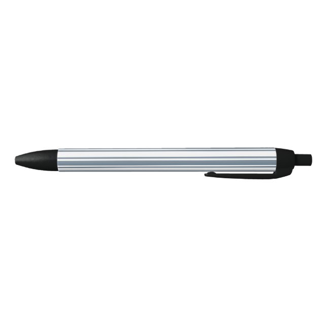 Blue-gray and white candy stripes pen (Bottom)