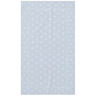 Blue Gray and White Elegant Damask Style Pattern Tablecloth