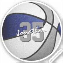 blue gray basketball team party favors