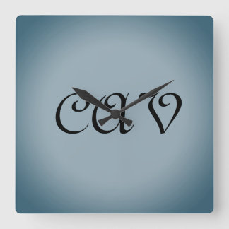 Blue Gray Clocks and Watches