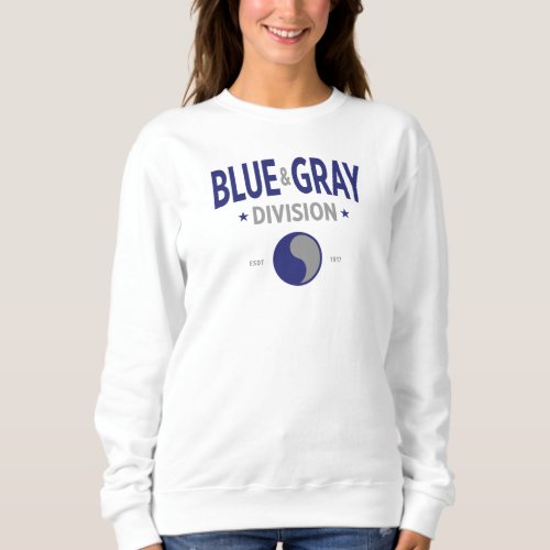 Blue  Gray Division _ 29ID Women Sweatshirt