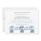 Blue Gray Elephant Baby Shower Invitations