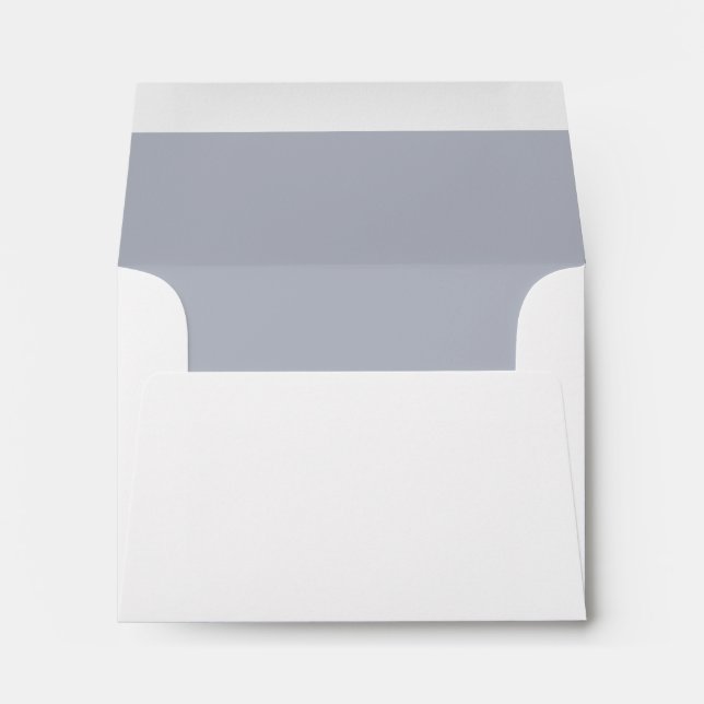 Blue Gray Envelope for Matching Stationery Set (Back (Bottom))