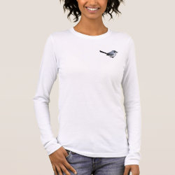 Birdorable Blue-gray Gnatcatcher Women's Basic Long Sleeve T-Shirt