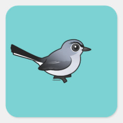 Birdorable Blue-gray Gnatcatcher Square Sticker