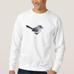 Birdorable Blue-gray Gnatcatcher Men's Basic Sweatshirt