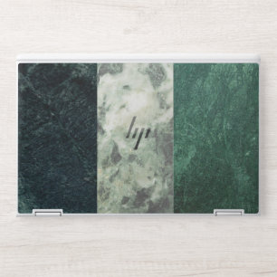 Blue,gray,green agate marble Turquoise HP Laptop Skin
