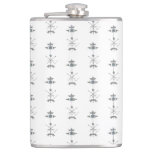 Blue Gray Green Geometric Flask