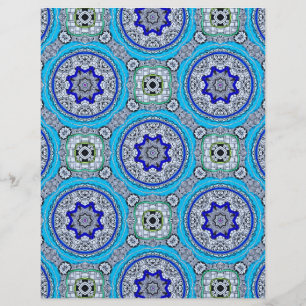 Blue Gray Green Scrapbook Paper