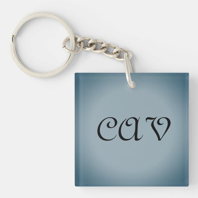 Blue Gray Keychain  (Front)