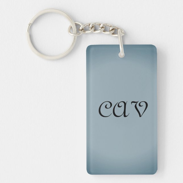 Blue Gray Keychain  (Front)
