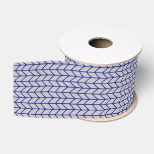 BLUE GRAY KNIT 3" Wide Grosgrain Ribbon