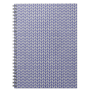BLUE GRAY KNIT 6.5x8.75 Spiral Notebook