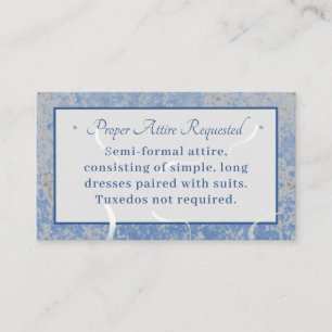 Blue & Gray Marble Enclosure Card