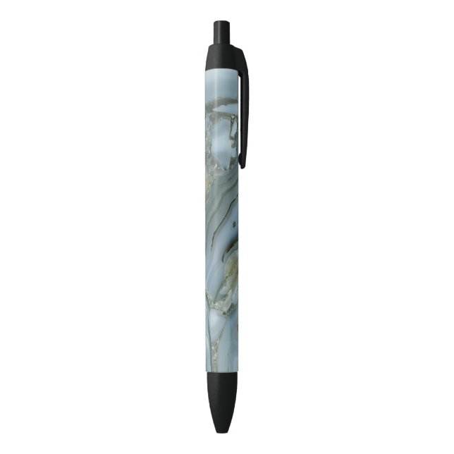 Blue Gray Marble with Gold Vein Pen (Bottom (Vertical))