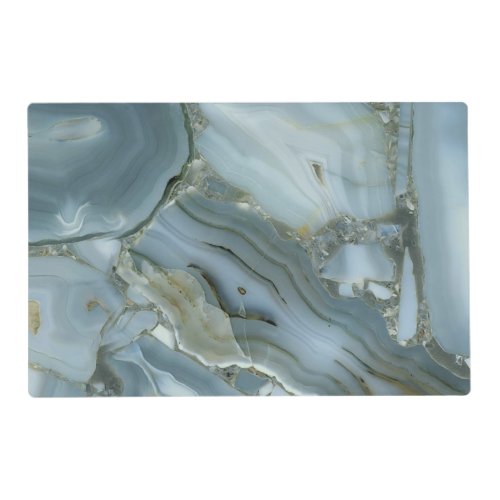 Blue Gray Marble with Gold Vein Placemat