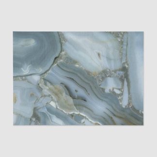 Blue Gray Marble with Gold Vein Tissue Paper