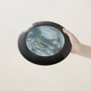 Blue Gray Marble with Gold Vein Wham-O Frisbee