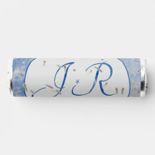 Blue & Gray Marbled Breath Savers Mint Favor