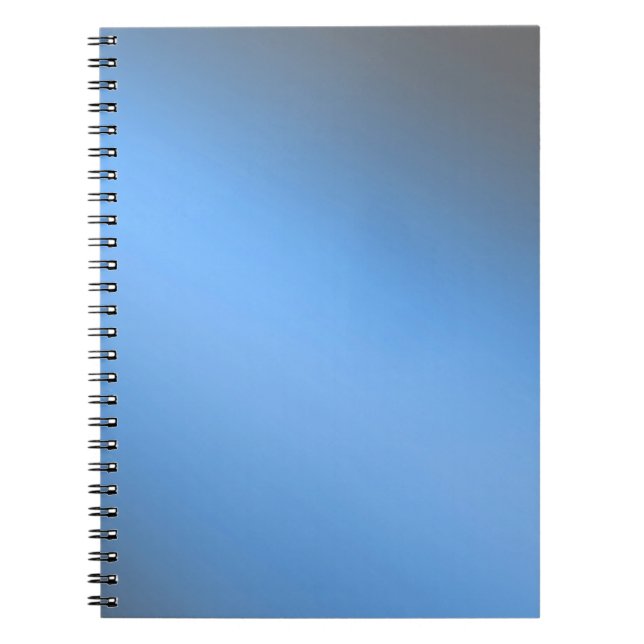 Blue Gray  moonlight ombre effect  Notebook (Front)