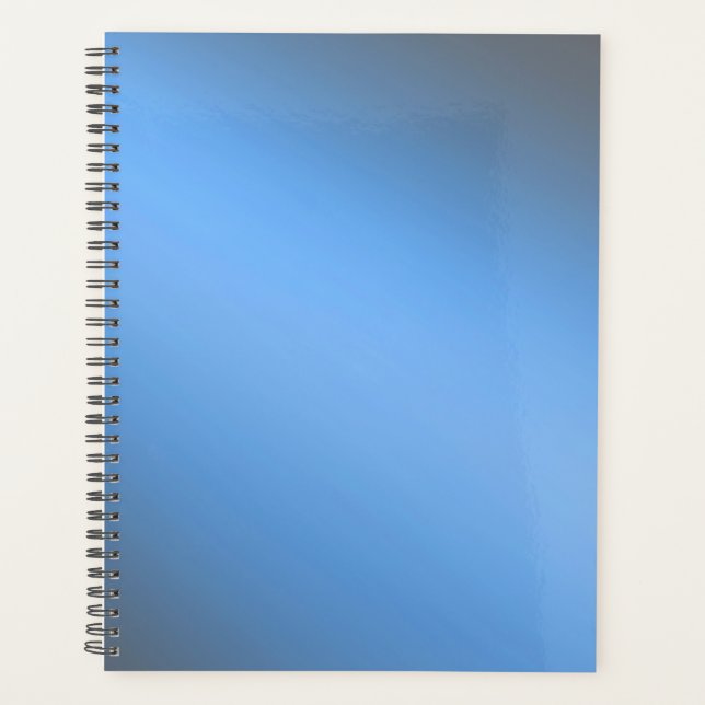Blue Gray  moonlight ombre effect  Planner (Front)