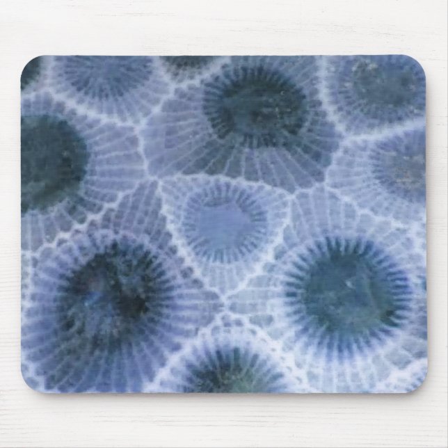 Blue Gray Petoskey Stone Mouse Pad (Front)