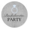 Blue & Gray Ring Design Bachelorette Sticker