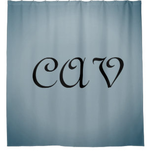 Blue Gray   Shower Curtain