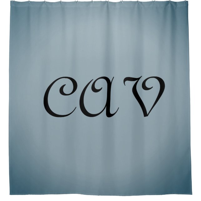 Blue Gray   Shower Curtain (Front)