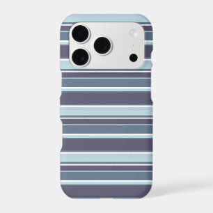 Blue-gray stripes iPhone 17 pro case
