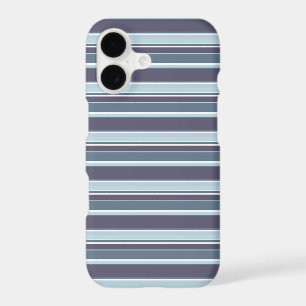 Blue-gray stripes iPhone 17 case