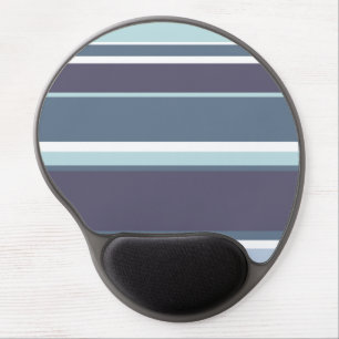 Blue-gray stripes gel mouse pad