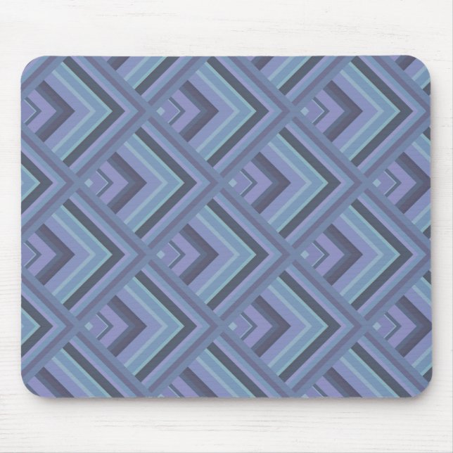 Blue-gray stripes scale pattern mouse pad (Front)