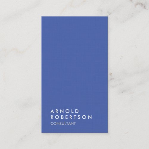 Blue Gray Trendy Modern Minimalist Simple Business Card