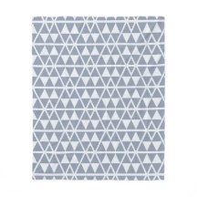 Blue Gray Triangle Art-Nouveau Geometric Pattern