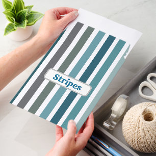 Blue Gray Vertical Stripes Envelope Mailers