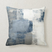 Blue/Gray/White Abstract Decor Pillow Blue/Gray/White Abstract Decor Pillow