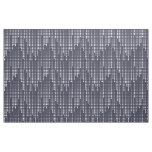 Blue-Gray White Polka Dots Matrix Patterned Fabric