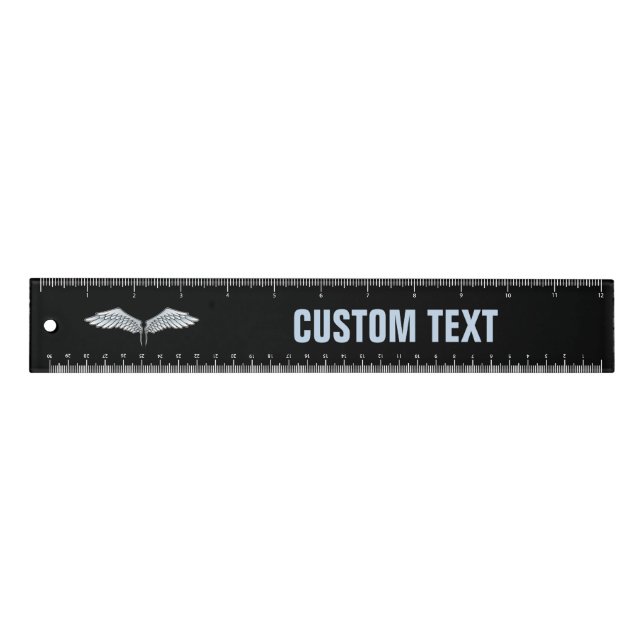Blue-gray Wings 12 inch Ruler (Front)