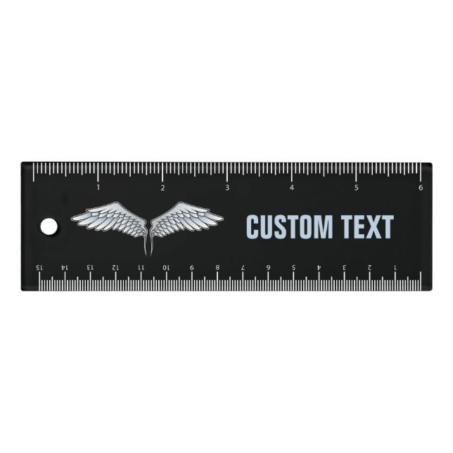 Blue-gray Wings 6 inch Ruler (Front)