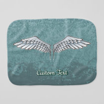 Blue-Gray Wings Baby Burp Cloth