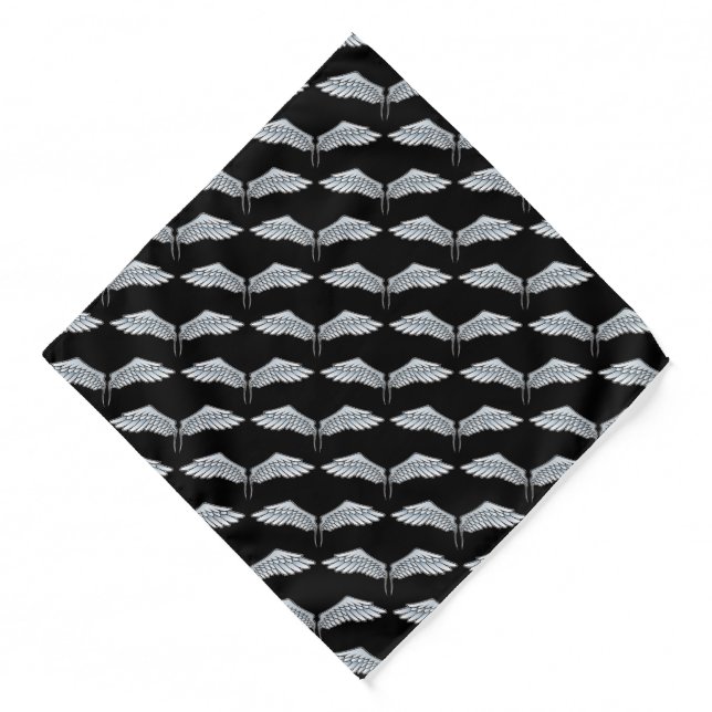Blue-gray wings bandana (Front)