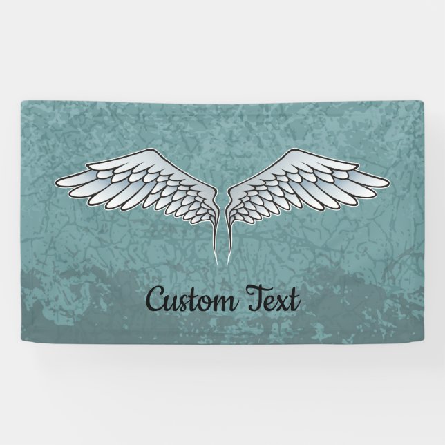 Blue-gray Wings Banner (Horizontal)