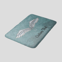 Blue-Gray Wings Bath Mat