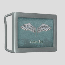 Blue-Gray Wings Belt Buckle